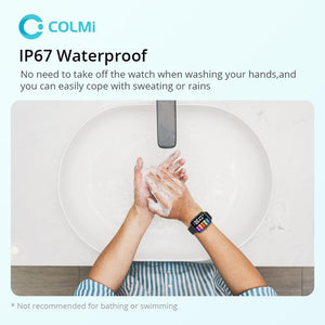 COLMI P8 GT Smartwatch 1.69 inch Bluetooth Calling Heart Rate IP67 Waterproof Smart Watch