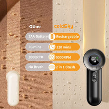 Load image into Gallery viewer, Rechargeable Fabric Shaver Electric Lint Remover with Digital Display Sweater Shaver Lint Shaver for Clothing Blanket
