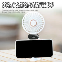 Load image into Gallery viewer, Electric Handheld Fan Portable Mini Cooler Rechargeable Neck Fans for Home Office Student Dormitory Silent Hand USB 5 Speed Fan
