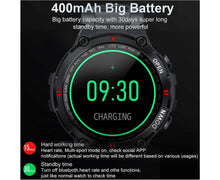 Load image into Gallery viewer, Smart Watch for Men with Bluetooth Rugged &amp; Durable Smartwatch Sports Heart Rate  | Black
