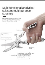 Load image into Gallery viewer, Kitchen Powerful Chicken Bone Scissors Chicken Duck Fish Cutter Shears Stainless Steel Scissors Scale Clean Cook Scissors Knife
