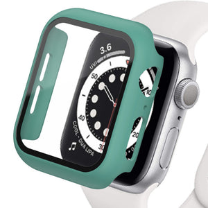 Tempered Glass with Case For Apple Watch
