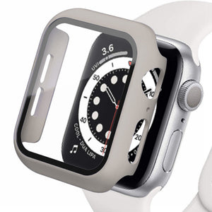 Tempered Glass with Case For Apple Watch